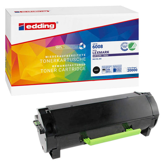 edding EDD-6008 schwarz Toner kompatibel zu LEXMARK 50F2U00 | 18-6008