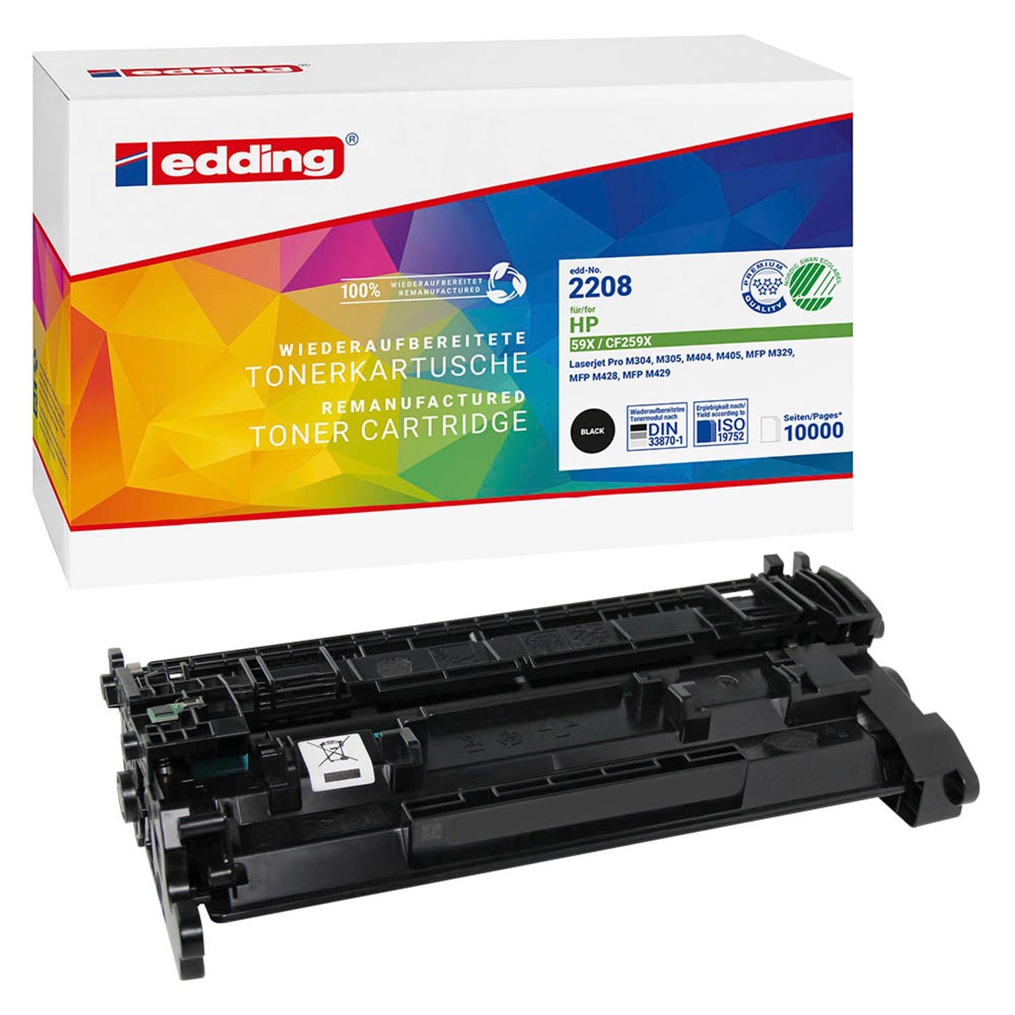 edding EDD-2208 schwarz Toner kompatibel zu HP 59X (CF259X) | 18-2208