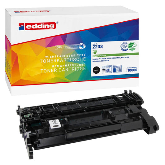 edding EDD-2208 schwarz Toner kompatibel zu HP 59X (CF259X) | 18-2208