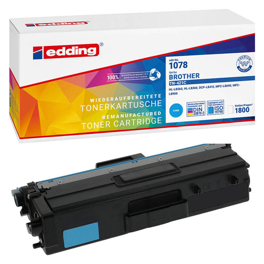 edding EDD-1078 cyan Toner kompatibel zu brother TN-421C | 18-1078