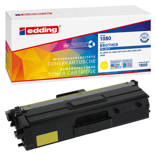 edding EDD-1080 gelb Toner kompatibel zu brother TN-421Y | 18-1080