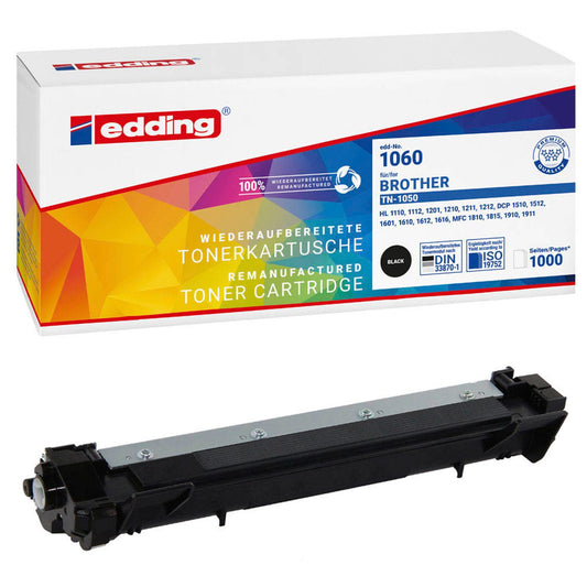 edding EDD-1060 schwarz Toner kompatibel zu brother TN-1050 | 18-1060
