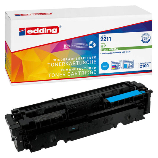 edding EDD-2211 cyan Toner kompatibel zu HP 415A (W2031A) | 18-2211