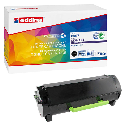 edding EDD-6007 schwarz Toner kompatibel zu LEXMARK 50F0XA0 | 18-6007