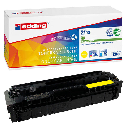 edding EDD-2203 gelb Toner kompatibel zu HP 203A (CF542A) | 18-2203