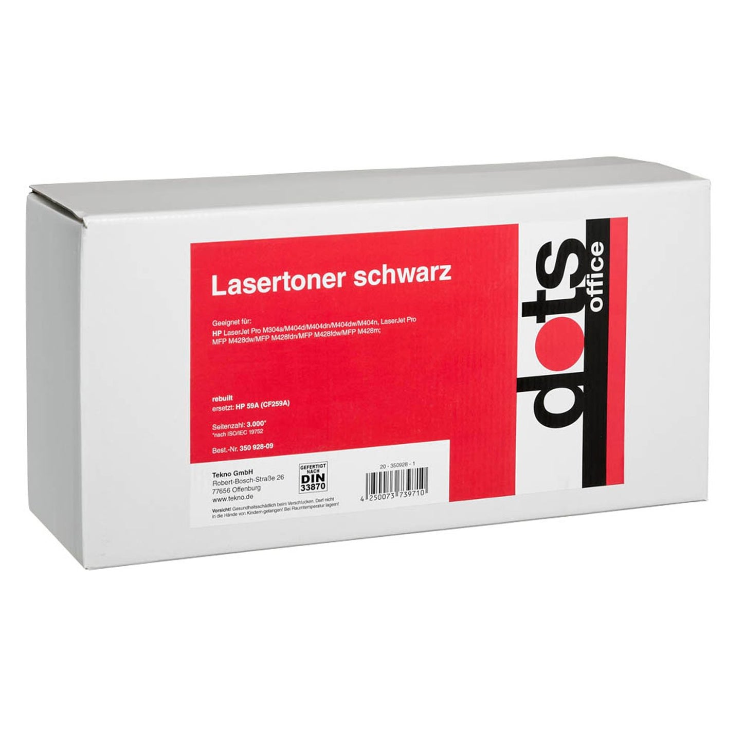 dots schwarz Toner kompatibel zu HP 59A (CF259A) | 2557,0000-DOTS