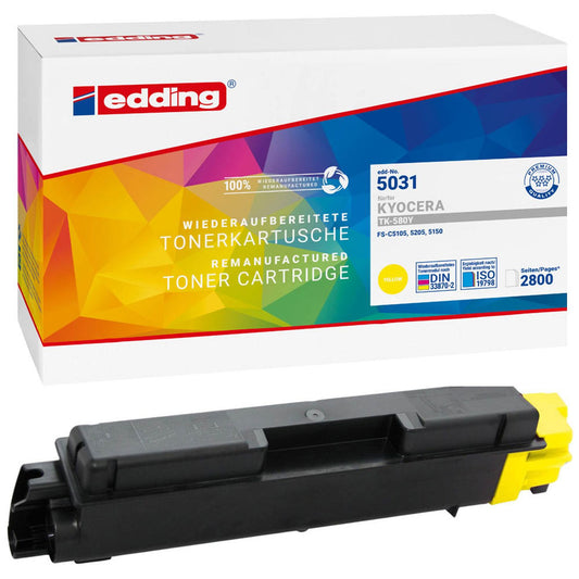 edding EDD-5031 gelb Toner kompatibel zu KYOCERA TK-580Y | 18-5031