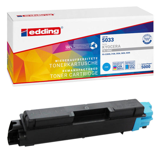 edding EDD-5033 cyan Toner kompatibel zu KYOCERA TK-590C | 18-5033