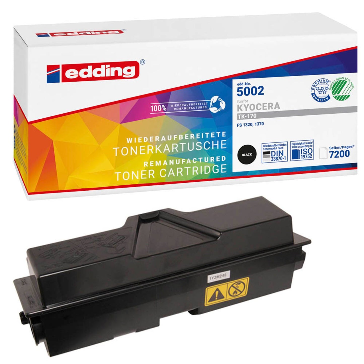 edding EDD-5002 schwarz Toner kompatibel zu KYOCERA TK-170 | 18-5002
