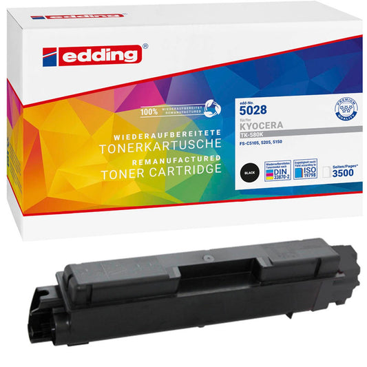 edding EDD-5028 schwarz Toner kompatibel zu KYOCERA TK-580K | 18-5028