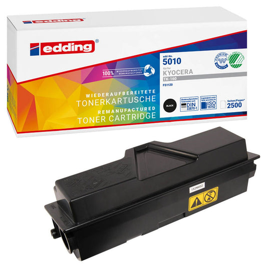 edding EDD-5010 schwarz Toner kompatibel zu KYOCERA TK-160 | 18-5010