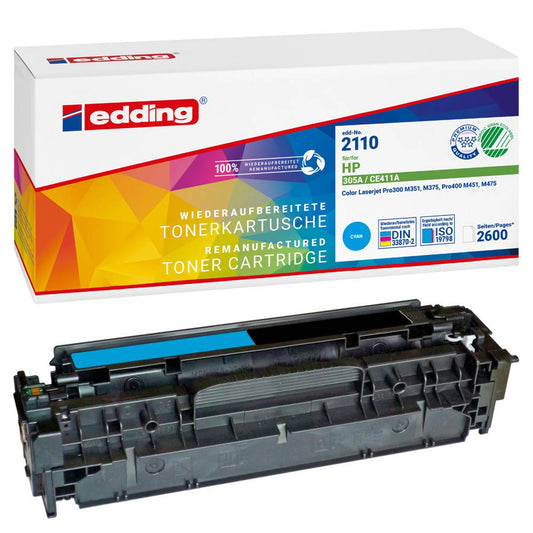 edding EDD-2110 cyan Toner kompatibel zu HP 305A (CE411A) | 18-2110