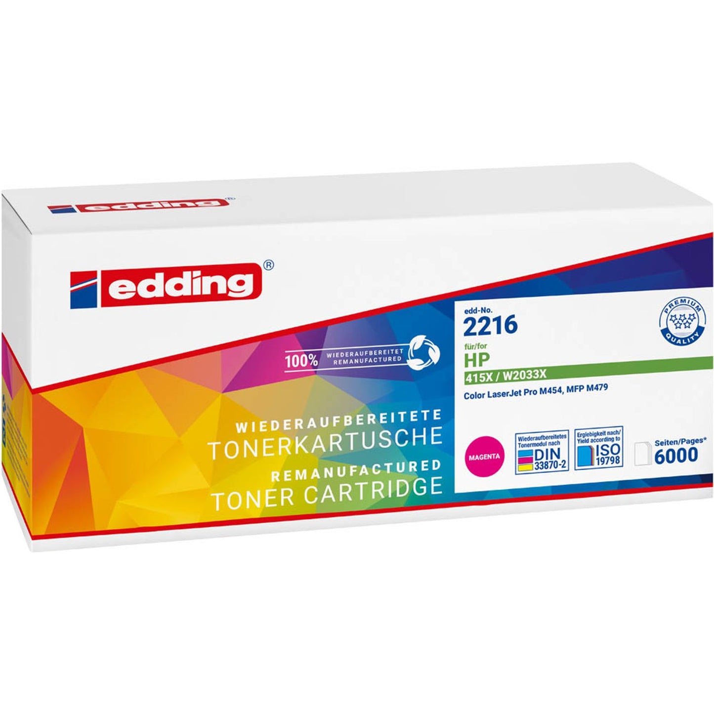 edding EDD-2216 magenta Toner kompatibel zu HP 415X (W2033X) | 18-2216