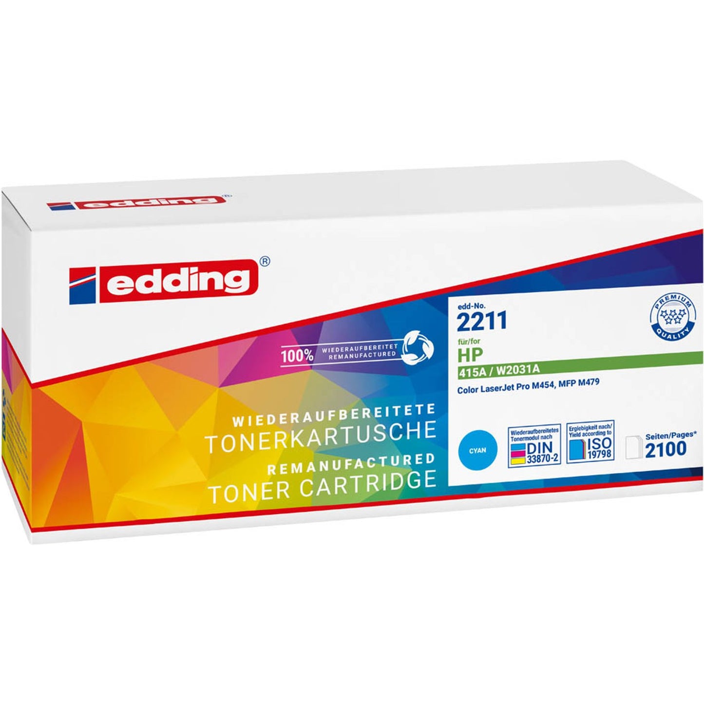 edding EDD-2211 cyan Toner kompatibel zu HP 415A (W2031A) | 18-2211