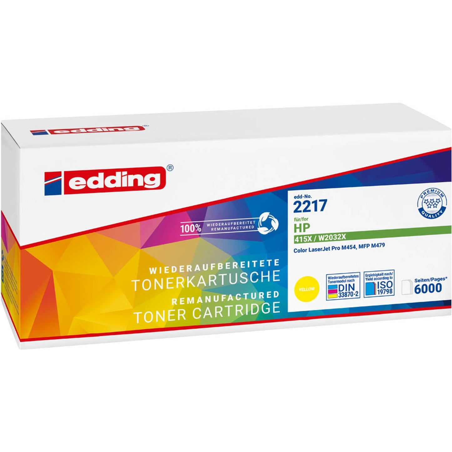 edding EDD-2217 gelb Toner kompatibel zu HP 415X (W2032X) | 18-2217
