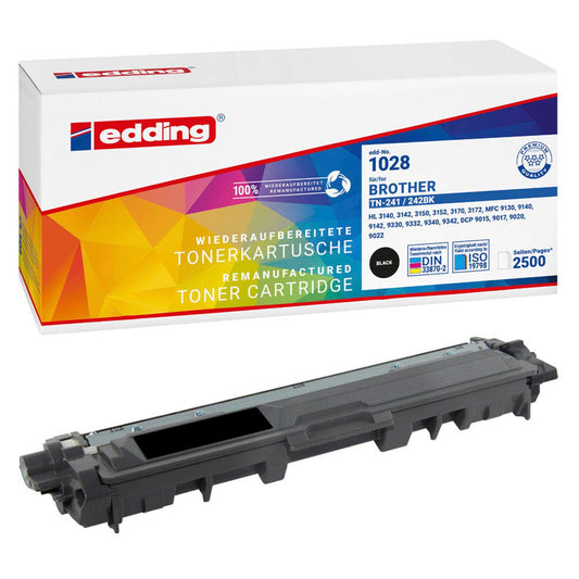 edding EDD-1028 schwarz Toner kompatibel zu brother TN-241/TN-242BK | 18-1028