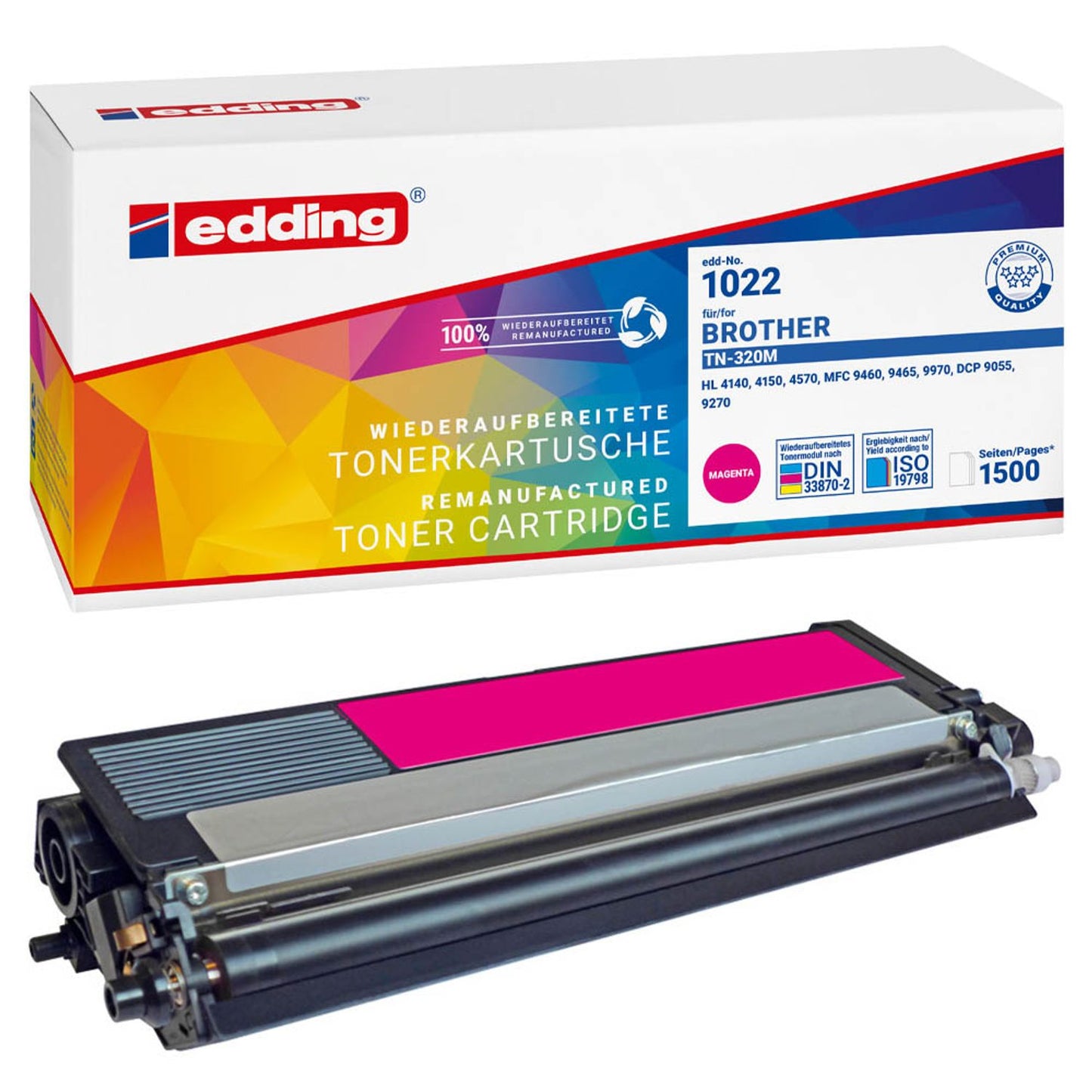 edding EDD-1022 magenta Toner kompatibel zu brother TN-320M | 18-1022
