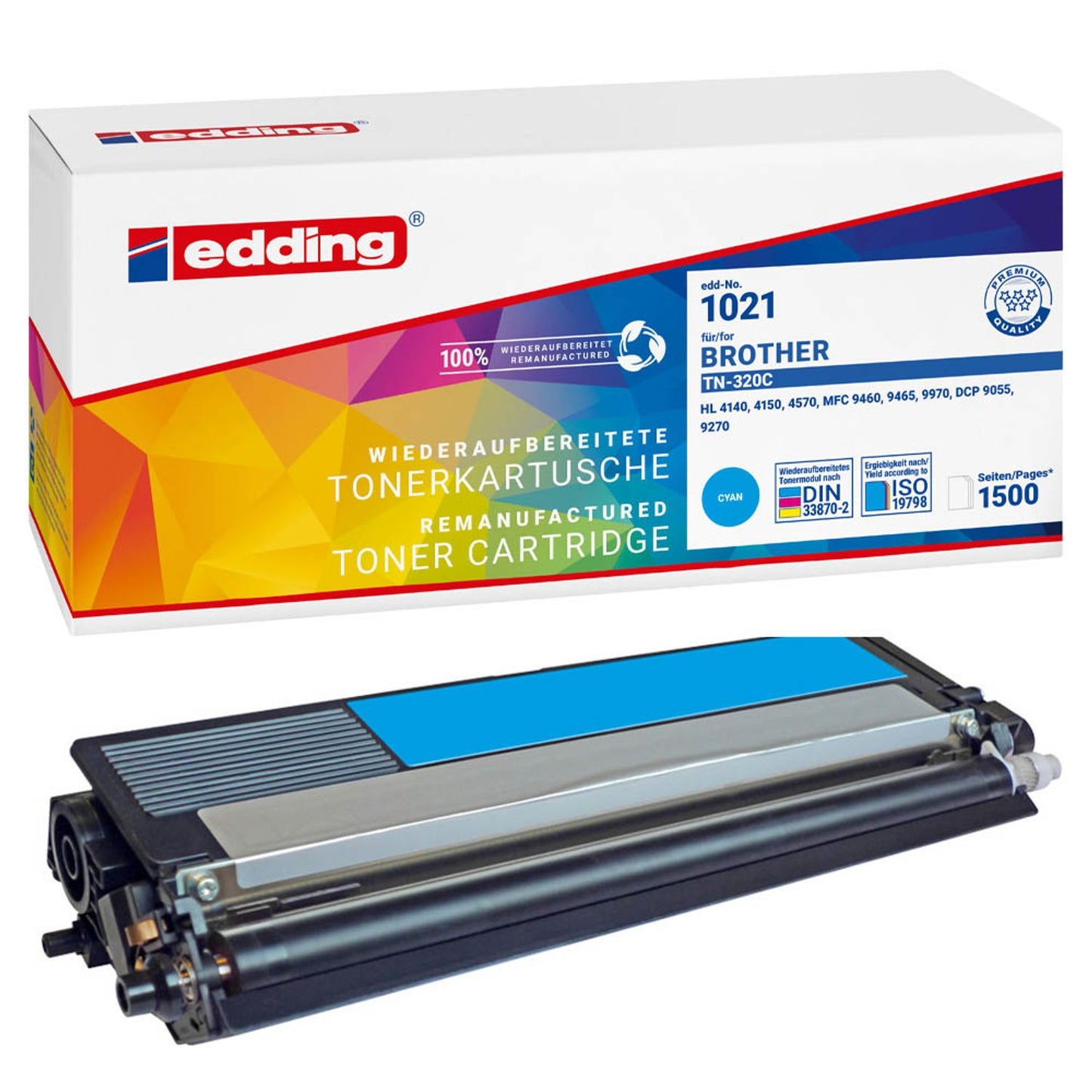 edding EDD-1021 cyan Toner kompatibel zu brother TN-320C | 18-1021