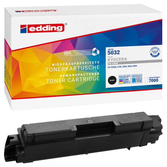 edding EDD-5032 schwarz Toner kompatibel zu KYOCERA TK-590K | 18-5032