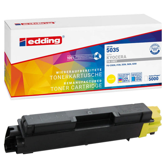 edding EDD-5035 gelb Toner kompatibel zu KYOCERA TK-590Y | 18-5035