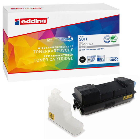 edding EDD-5011 schwarz Toner kompatibel zu KYOCERA TK-3130 | 18-5011