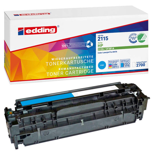 edding EDD-2115 cyan Toner kompatibel zu HP 312A (CF381A) | 18-2115