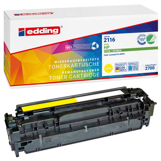 edding EDD-2116 gelb Toner kompatibel zu HP 312A (CF382A) | 18-2116