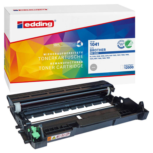 edding EDD-1041 schwarz Trommel kompatibel zu brother DR-2200 | 18-1041