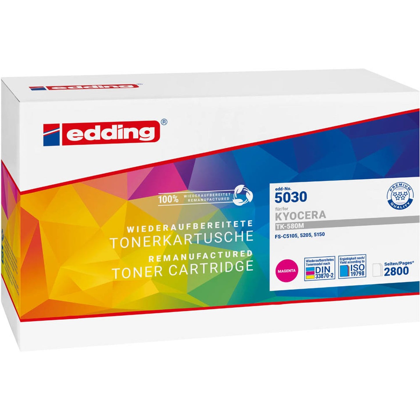 edding EDD-5030 magenta Toner kompatibel zu KYOCERA TK-580M | 18-5030