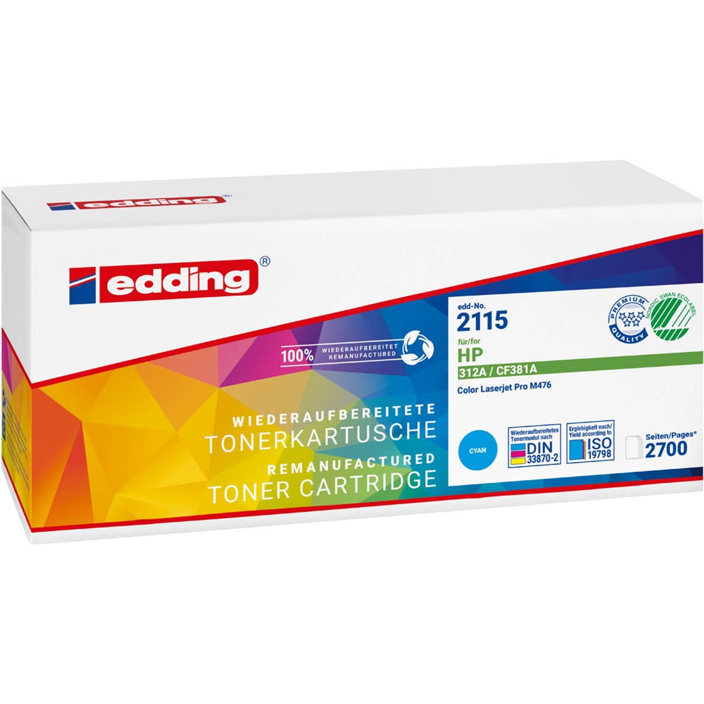 edding EDD-2115 cyan Toner kompatibel zu HP 312A (CF381A) | 18-2115