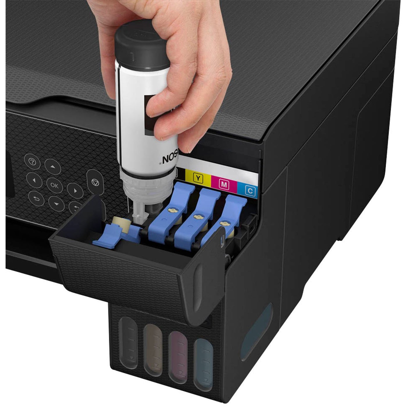 EPSON EcoTank ET-2860 3 in 1 Tintenstrahl-Multifunktionsdrucker schwarz | C11CJ67428