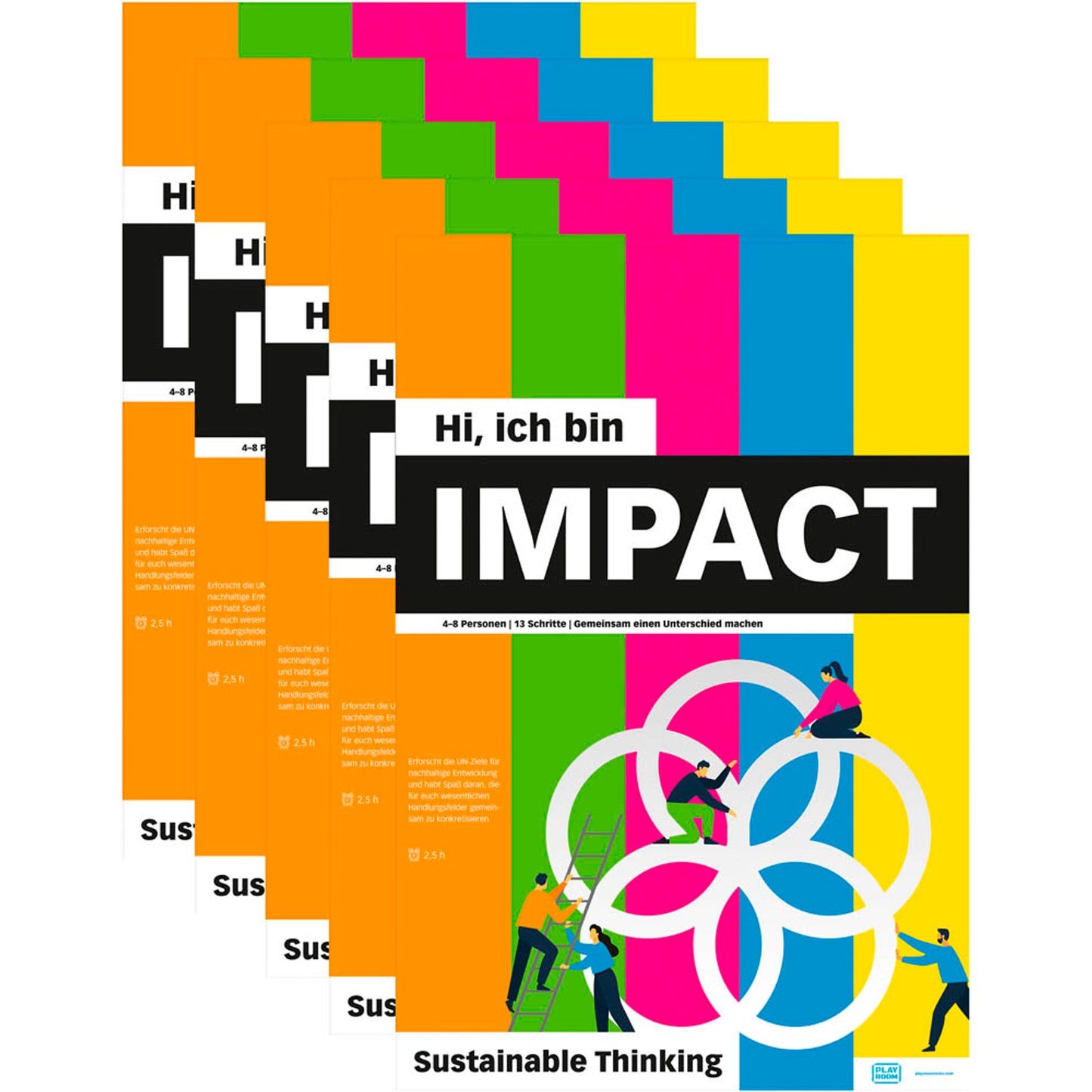 PLAYROOM Flipchart-Arbeitsblock IMPACT FLIP DE 65,0 x 97,0 cm, (80 g/qm) | 868845000 | 1 Pack = 5 St.