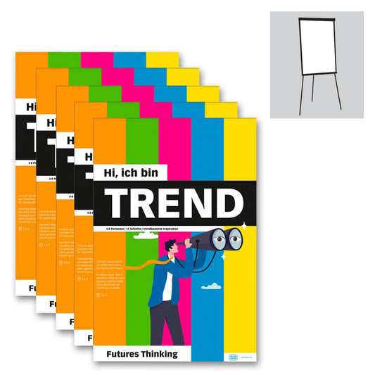 PLAYROOM Flipchart-Arbeitsblöcke TREND FLIP DE 65,0 x 97,0 cm | 868841000 | 1 Pack = 5 St.