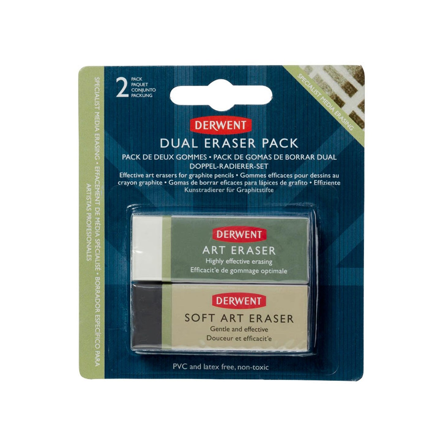 DERWENT Radiergummis | 2301963 | 1 Pack = 2 St.