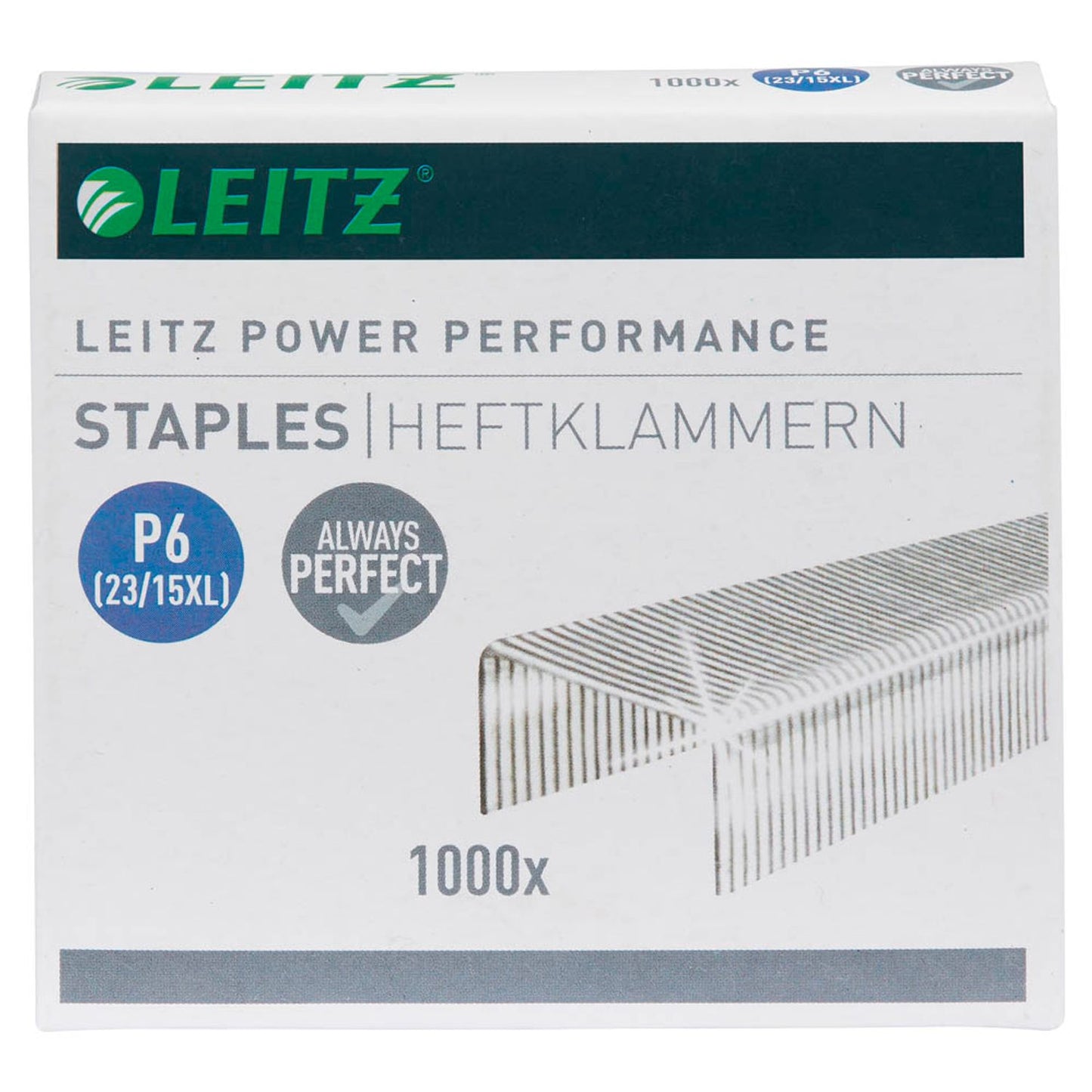 LEITZ Heftklammern 5579 23/15 XL | 55790000 | 1 Pack = 1.000 St.