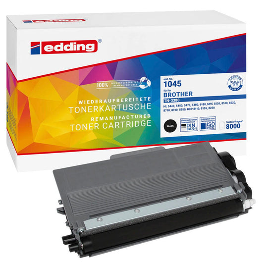 edding EDD-1045 schwarz Toner kompatibel zu brother TN-3380 | 18-1045