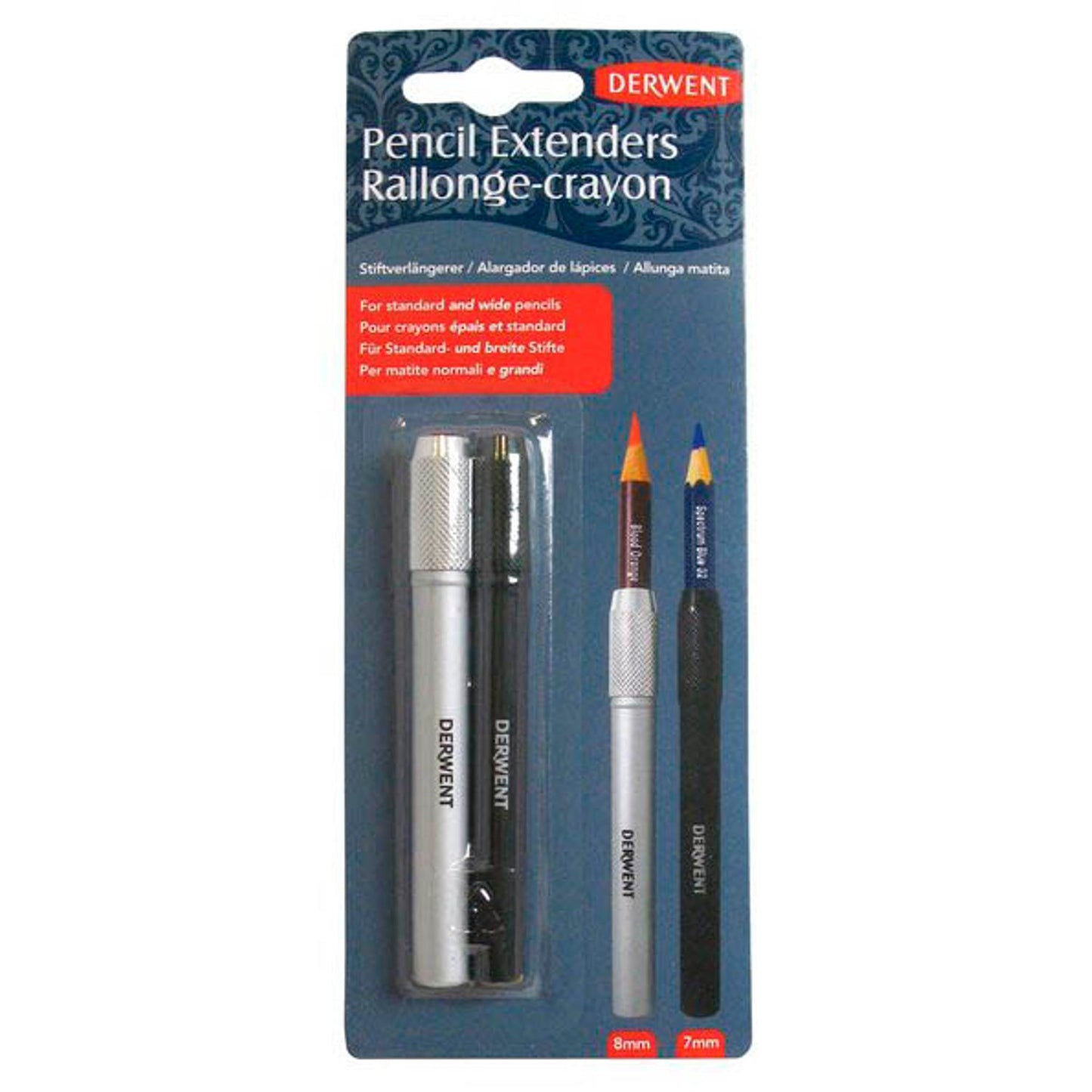 DERWENT Bleistiftverlängerungen schwarz | 2300124 | 1 Pack = 2 St.