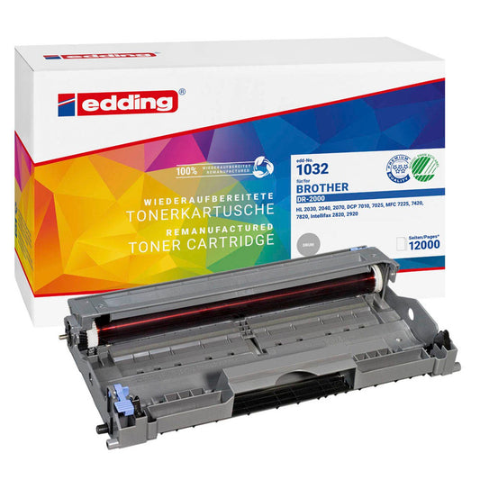 edding EDD-1032 schwarz Trommel kompatibel zu brother DR-2000 | 18-1032