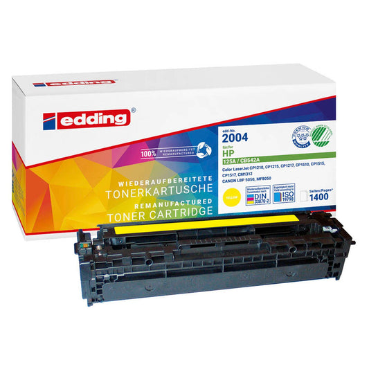 edding EDD-2004 gelb Toner kompatibel zu HP 125A; Canon 716 Y(CB542A; 1977B002AA) | 18-2004