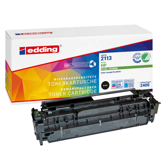 edding EDD-2113 schwarz Toner kompatibel zu HP 312A (CF380A) | 18-2113