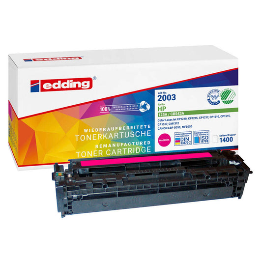 edding EDD-2003 magenta Toner kompatibel zu HP 125A; Canon 716 M(CB543A; 1978B002AA) | 18-2003