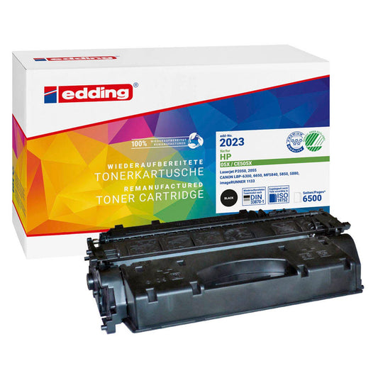 edding EDD-2023 schwarz Toner kompatibel zu HP 05X; Canon 719H Canon 719H(CE505X) | 18-2023