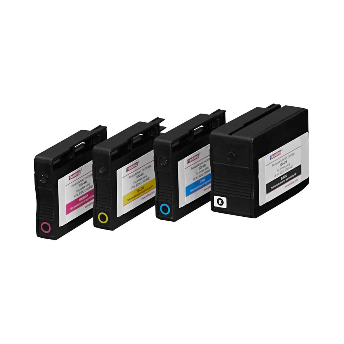 edding EDD-426 schwarz, cyan, magenta, gelb Druckerpatronen kompatibel zu HP 932XL + 933XL (C2P42AE), 4er-Set | 18-426 | 1 Pack = 4 St.