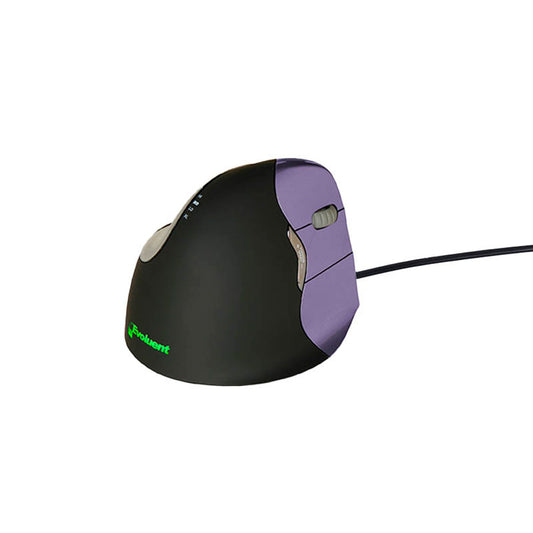 BAKKER ELKHUIZEN Evoluent 4 Small Maus ergonomisch kabelgebunden lila, schwarz | BNEEVR4S
