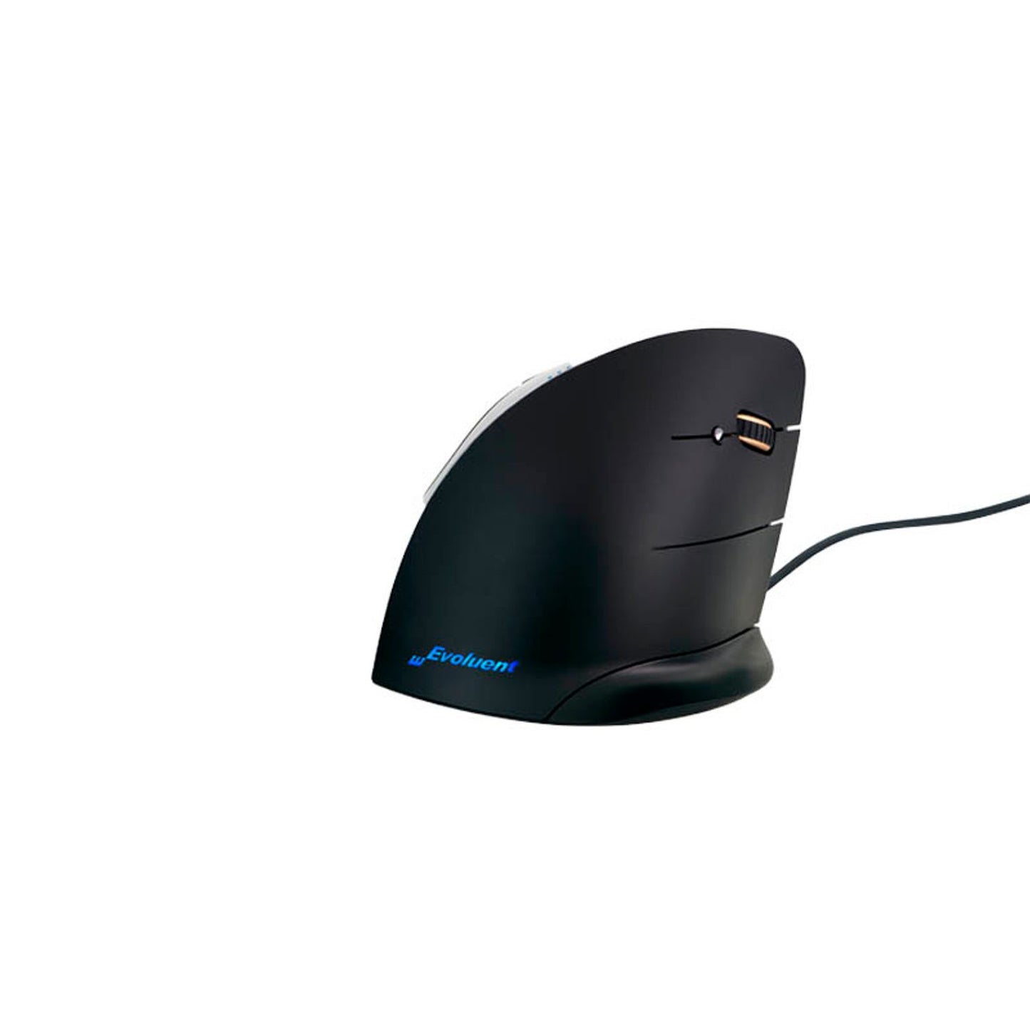 BAKKER ELKHUIZEN Evoluent C Maus ergonomisch kabelgebunden schwarz, silber | BNEEVRC