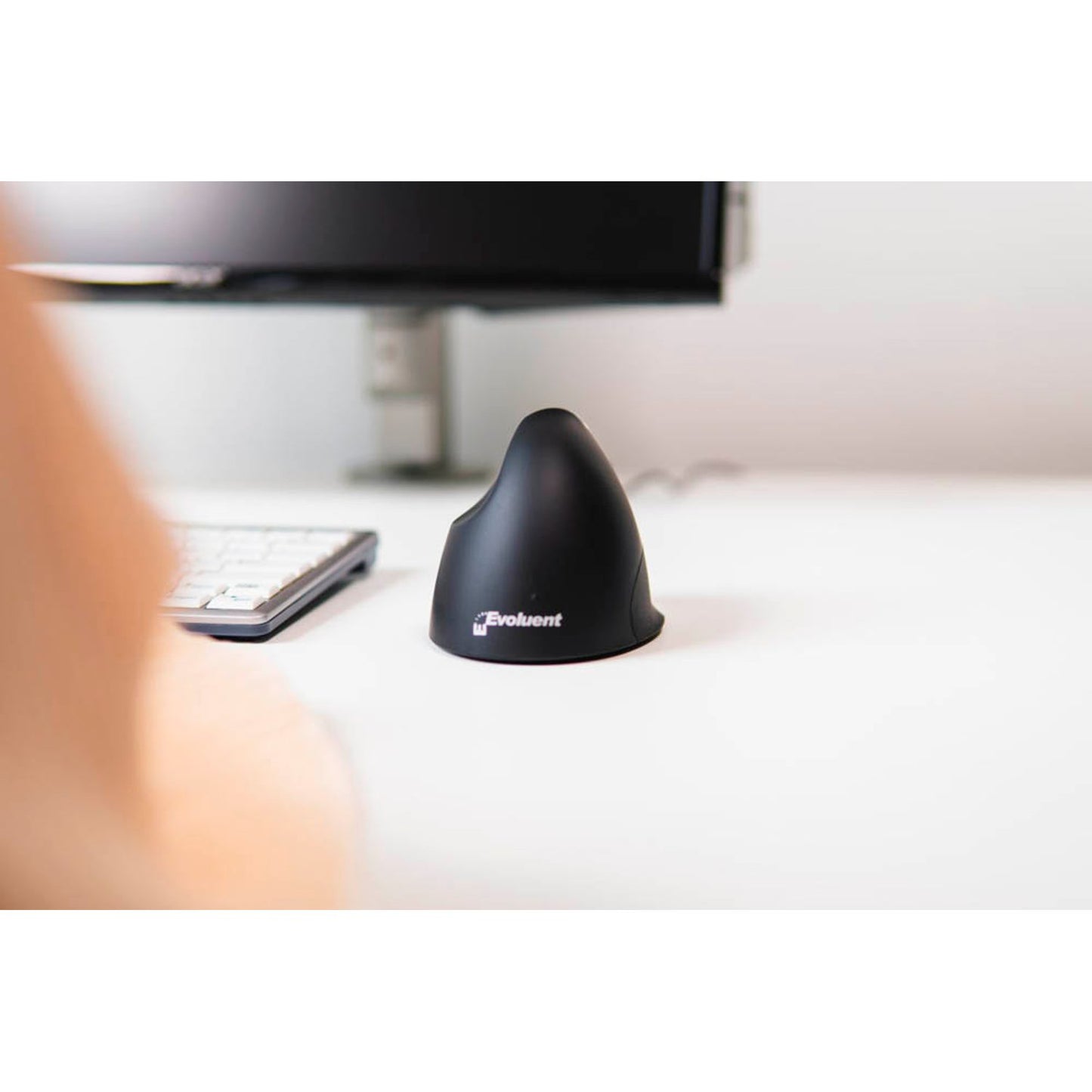 BAKKER ELKHUIZEN Maus ergonomisch kabelgebunden schwarz, silber | BNEEVR