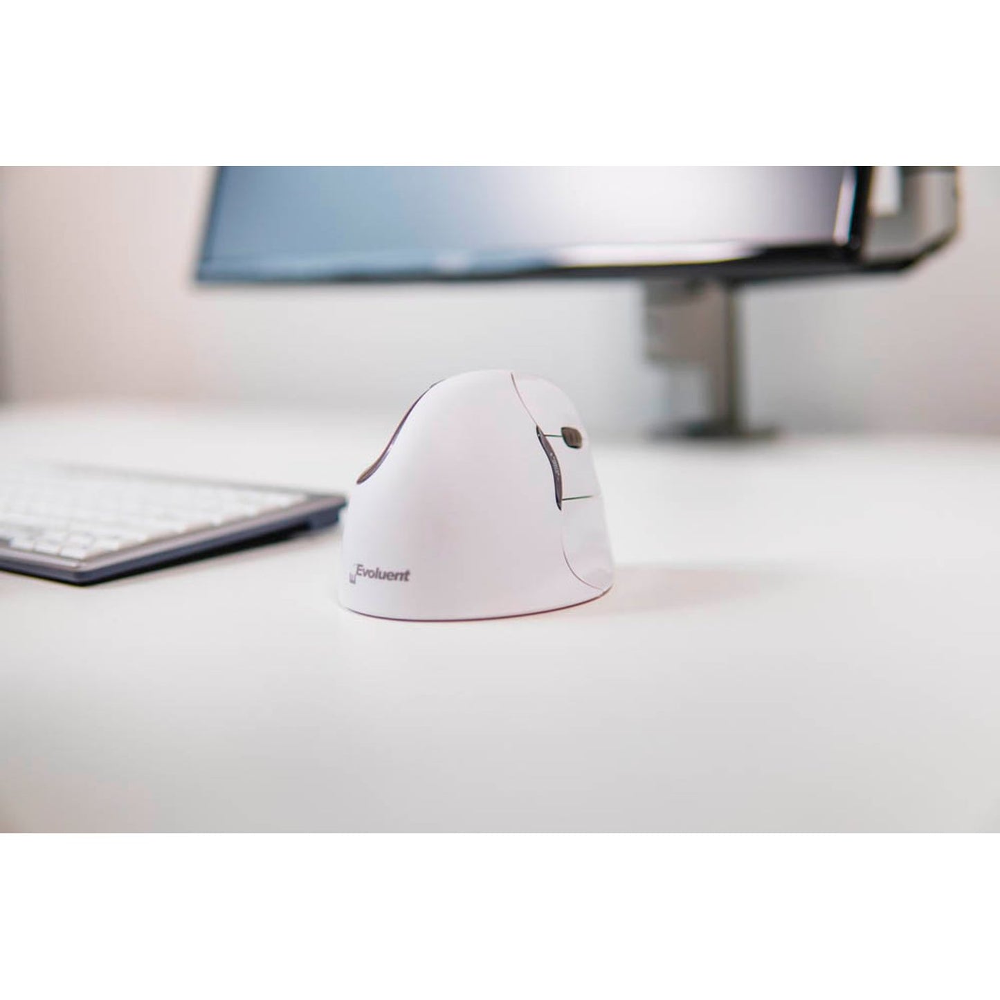 BAKKER ELKHUIZEN Evoluent 4 Bluetooth Maus ergonomisch kabellos weiß | BNEEVR4WB