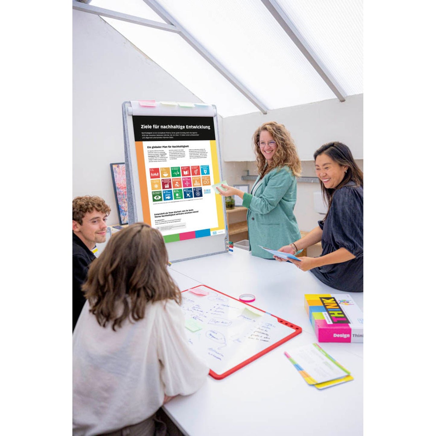 PLAYROOM Flipchart-Halter magnetisch Playboard silber für alle magnetischen Oberflächen | 892763000