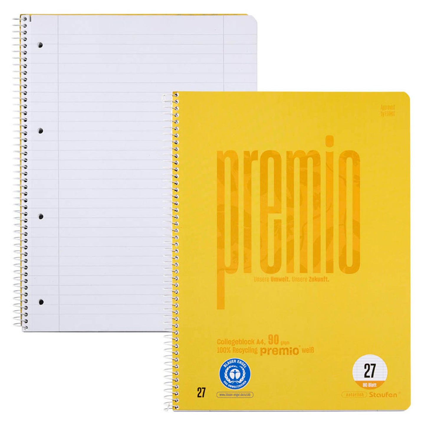 Staufen® Collegeblock Premio DIN A4,