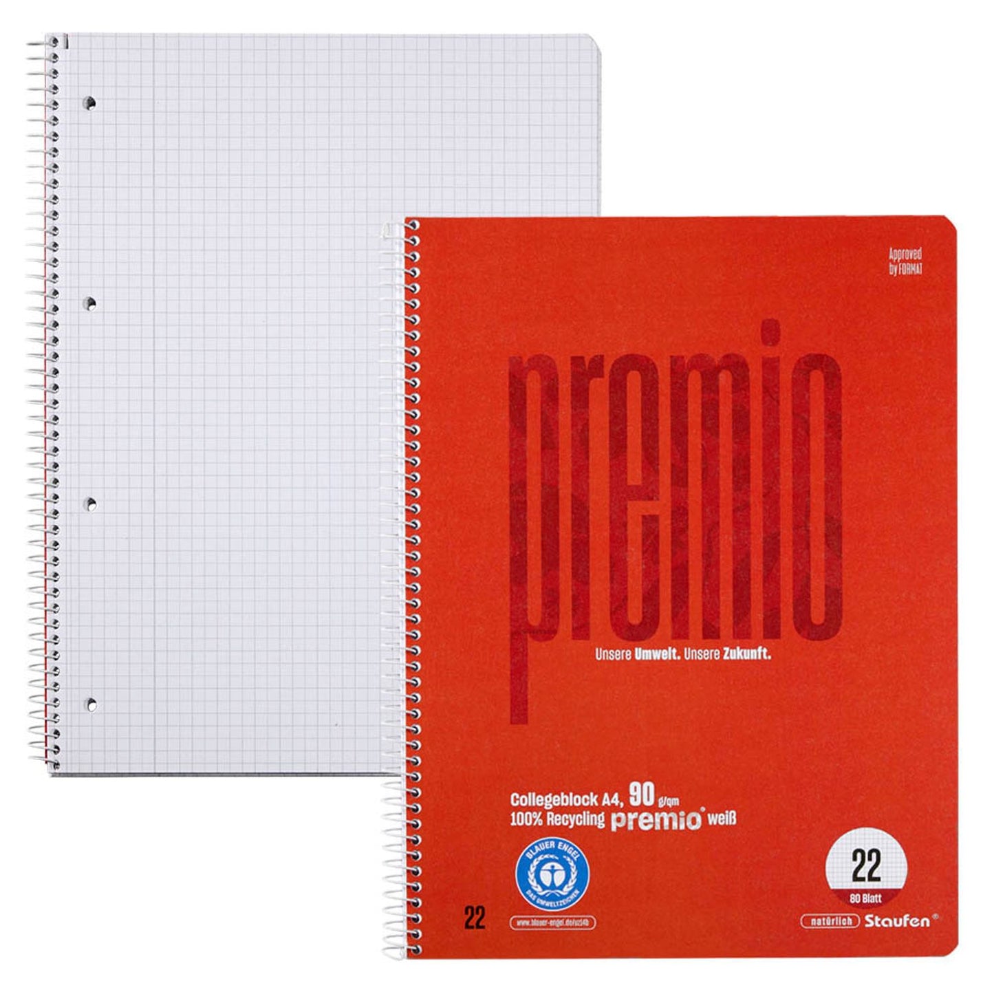 Staufen® Collegeblock Premio DIN A4,